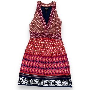 laundry by shelli segal sleeveless retro mod style dress, size 8